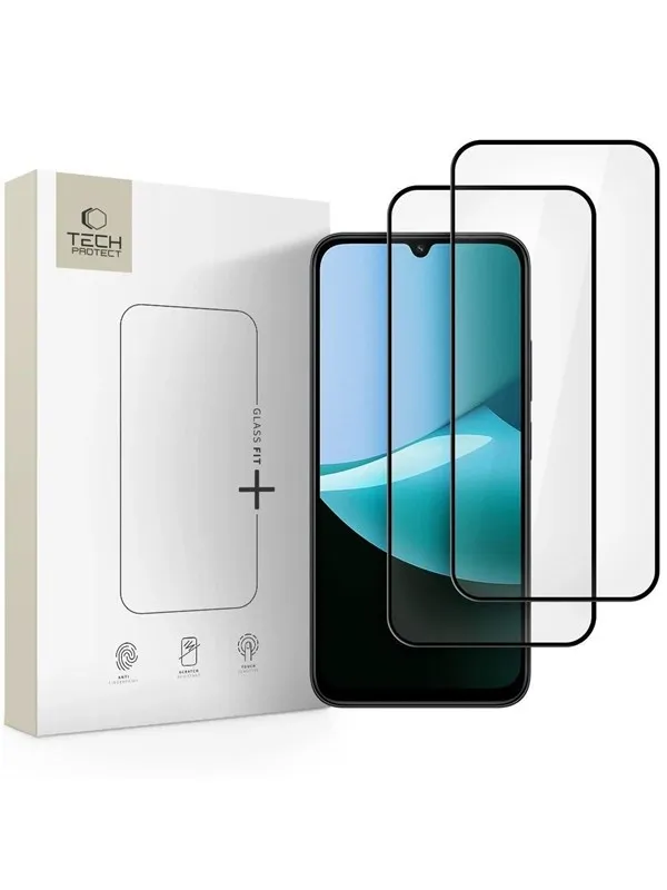 Tech-Protect  Glass Fit+ 2-pack Tempered Glass for Xiaomi Redmi 15C 173mm / Poco C85 173mm - Black