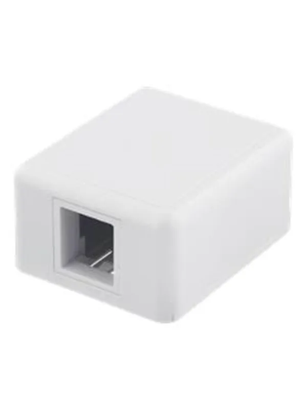 Deltaco VR-222 Surface mount box for Keystone 1-Port White
