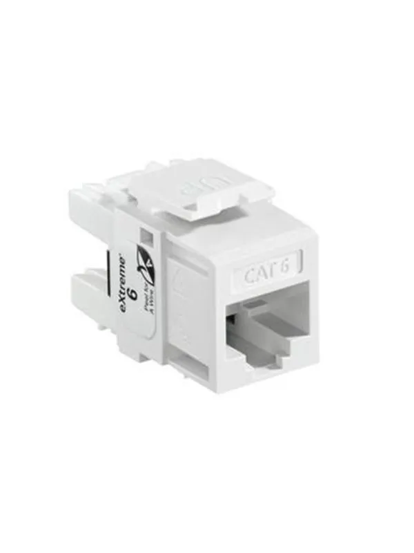 Leviton Extreme cat 6 utp jack 110-style - white