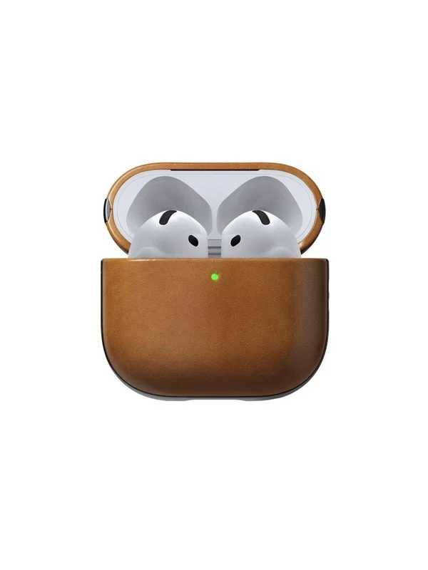 Nomad Modern Leather Case - Airpods 4 | English Tan-C |  Leather