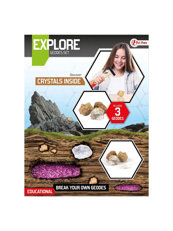 Explore Geodes Breaking