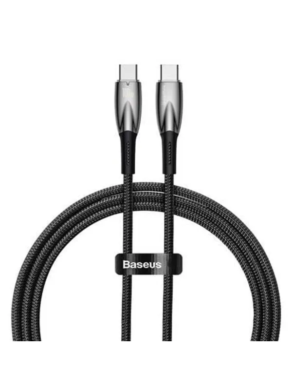 Baseus USB-C cable for USB-C  Glimmer Series 100W 1m (Black)