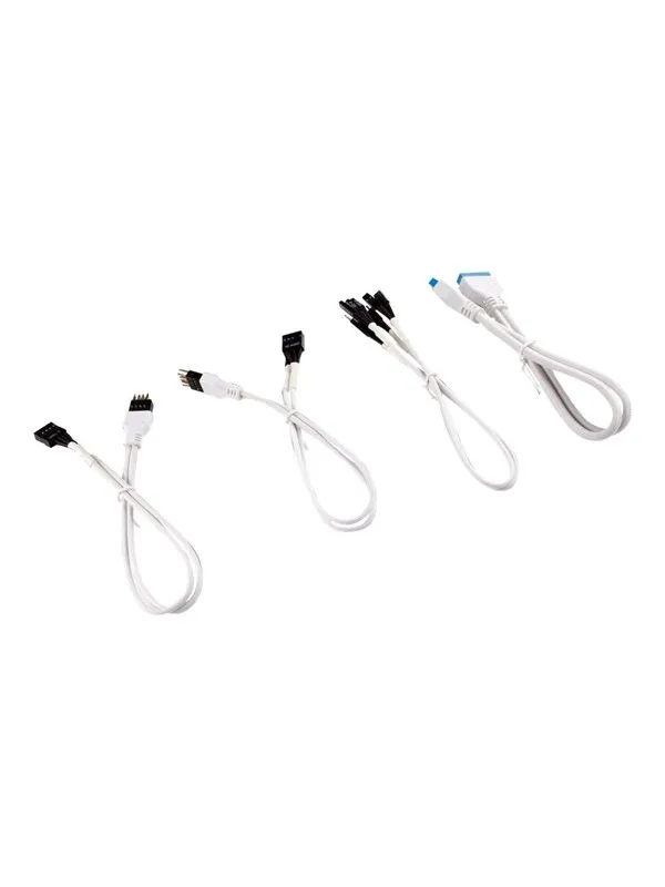Corsair Premium Sleeved Front Panel Extension Kit 30cm - Hvit