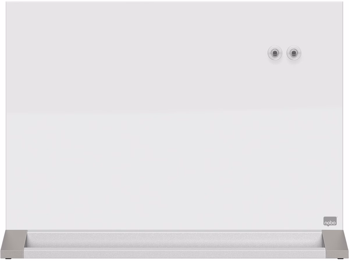 Nobo tosidig skrivebordstavle i glass - 60x45 cm