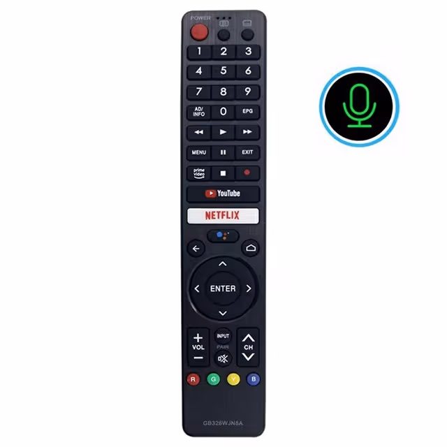 TV-fjernkontroll erstatning for GB326WJN8A for Sharp TV-stemmefunksjon