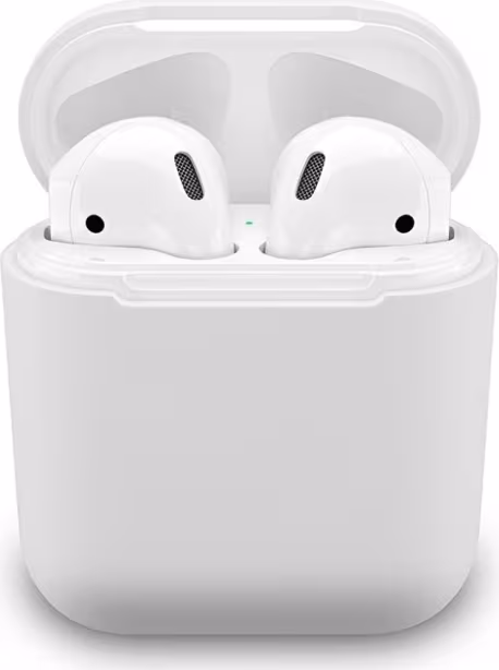 Beskyttelsesveske i silikon til Apple Airpods, Hvit