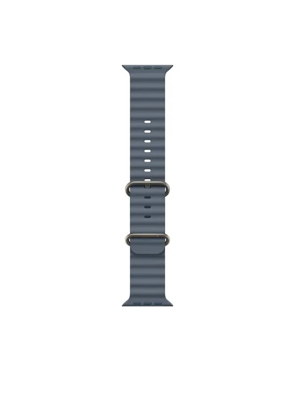 Apple 49mm Anchor Blue Ocean Band - Natural Titanium Finish