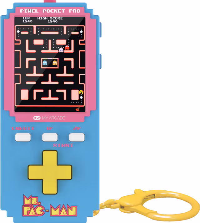 My Arcade Pixel Pocket Pro Ms. Pac-Man håndholdt konsoll