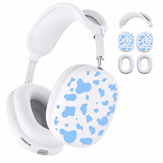 AirPods Max 1/2 Gen Beskyttelsesdekselsett for hodetelefoner Blå