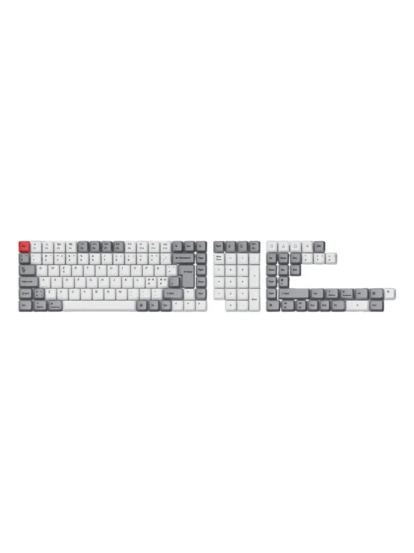 Keychron PBT Full Keycap Set Retro - Tastehetter - Nordisk - Hvit