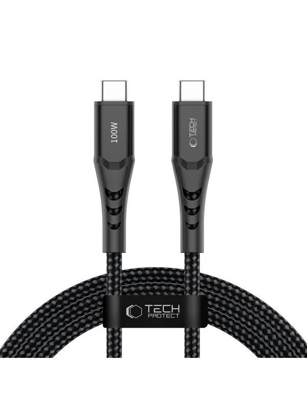 Tech-Protect Ultraboost UB11T USB-C / USB-C PD 100W / QC3.0 200 cm Cable - Black
