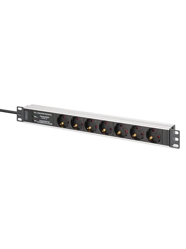 DIGITUS 7-Port - 1U - Aluminum PDU