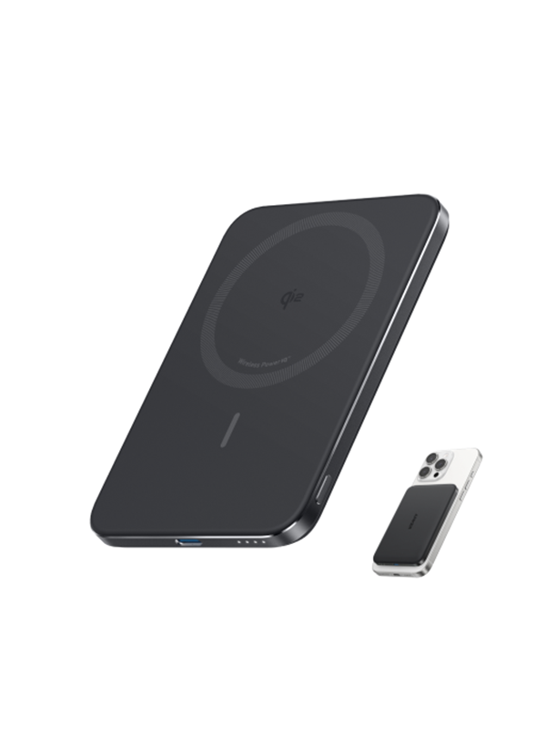 Anker MagGo Power Bank 5K Slim - Black Nødlader - Svart - 5000 mAh