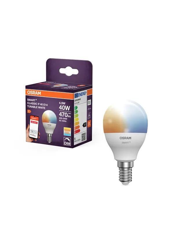 Osram  SMART+ mini-ball 470lm 4.9W/827-865 (40W) frosted E14 Zigbee