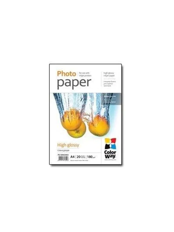 ColorWay - photo paper - high-glossy - 20 sheet(s) - A4 - 180 g/m²
