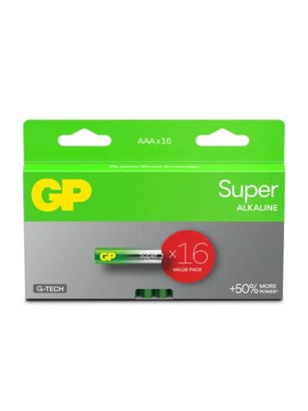 GP Battery Super Alkaline AAA/LR03 16-pack
