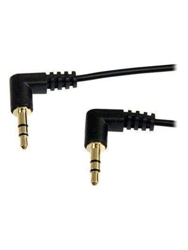 StarTech.com Slim 3.5mm Right Angle Stereo Audio Cable - ljudkabel - digitalt ljud