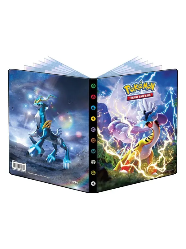 Pokemon TCG Portfolio 4-Pocket - Raging Bolt and Iron Crown