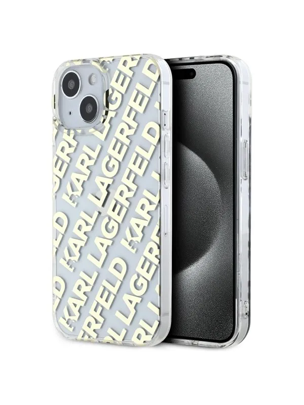 Karl Lagerfeld IML Fullover Logo case for iPhone 15 / 14 / 13 - gold