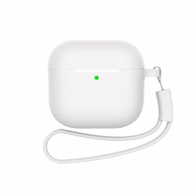 AirPods-etui med nøkkelring og tilbehør Hvit AirPods 4