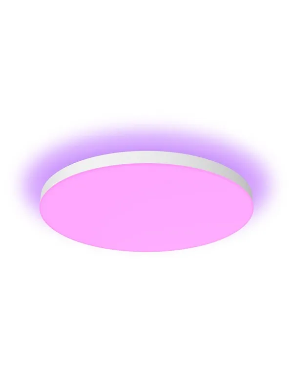 Philips Hue Datura takpanel rund ekstra stor (hvit) - hvit og fargestemning