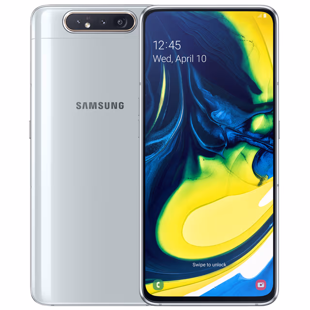 Samsung Galaxy A80 smarttelefon (ghost white)