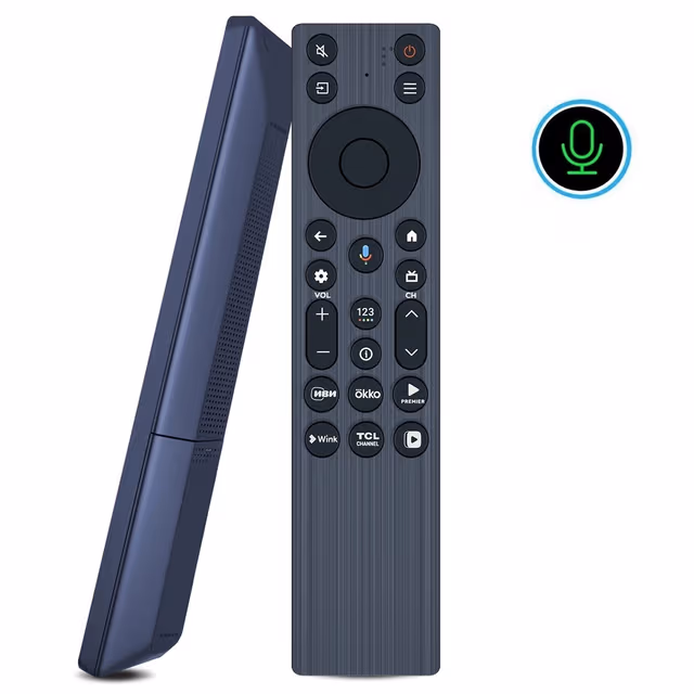 Fjernkontroll utskiftning for RC813A FMB9 for TCL TV stemmeaktivert