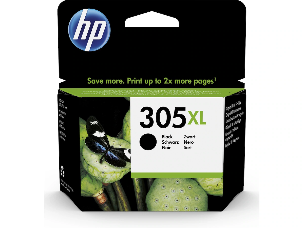 HP Blekk 305XL Sort