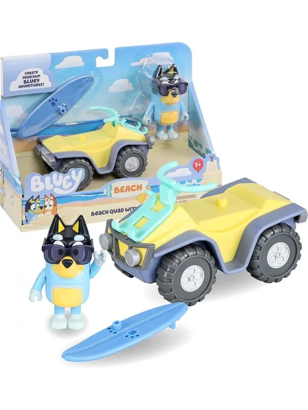 Bluey Beach Quad Play Figure