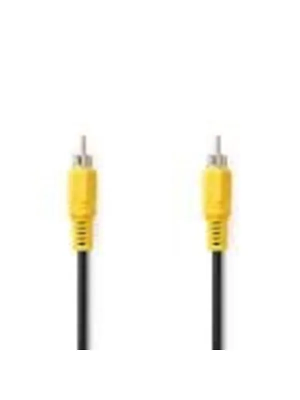 Nedis Composite Video Cable | Nickel Plated | 480p | 5.00 m | Round | PVC | Black