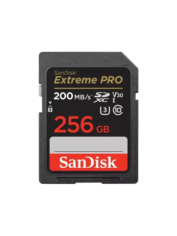 SANDISK Extreme PRO SD - 200MB/s - 256GB