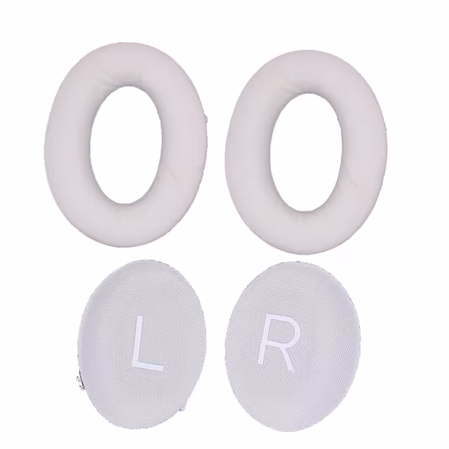 Erstatningsøreputer for Bose QuietComfort 45 Hvit