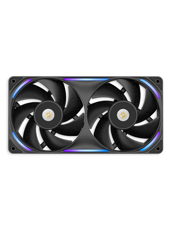NZXT F240X - Kabinettvifte - 240mm - Svart med RGB LED-lys - 41 dBA