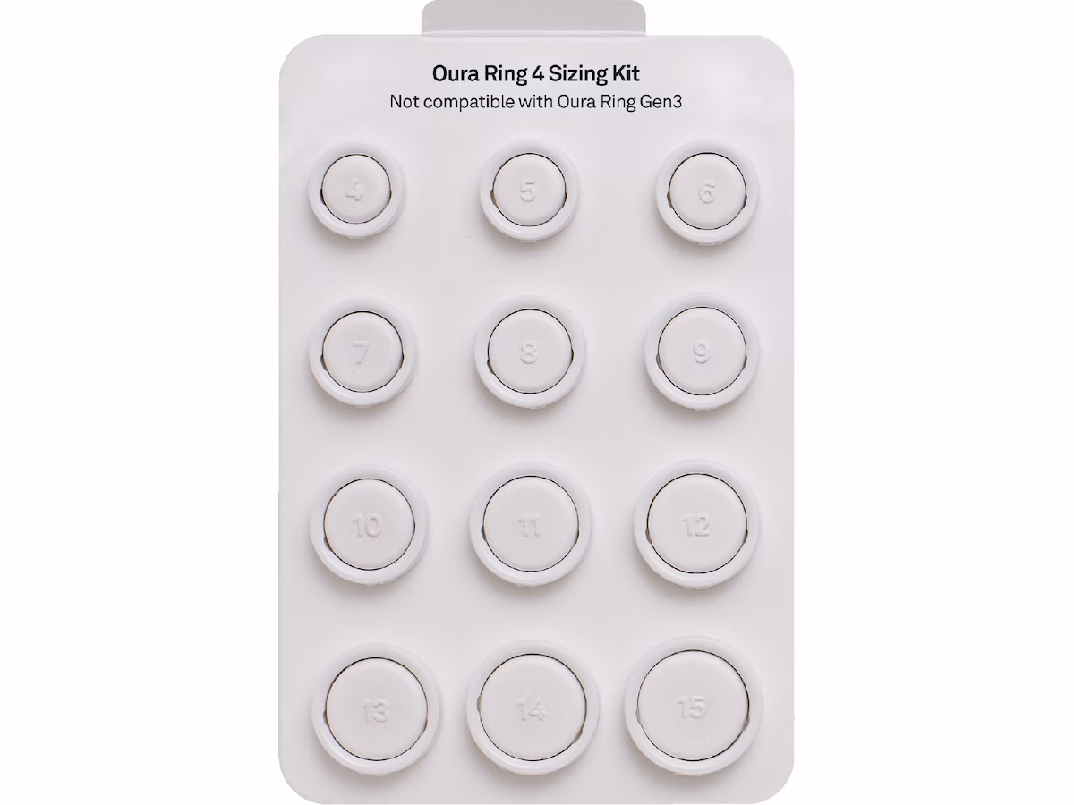 Oura Ring 4 størrelsessett