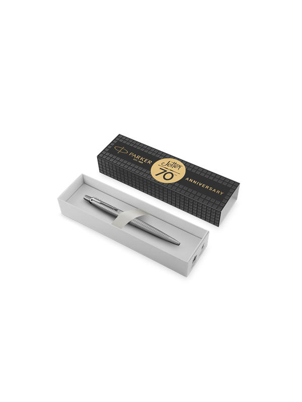 Parker Jotter Ballpoint Pen |  Special Edition | 70 years Anniversary Stainless Steel CT | Blue Ink | Gift Box