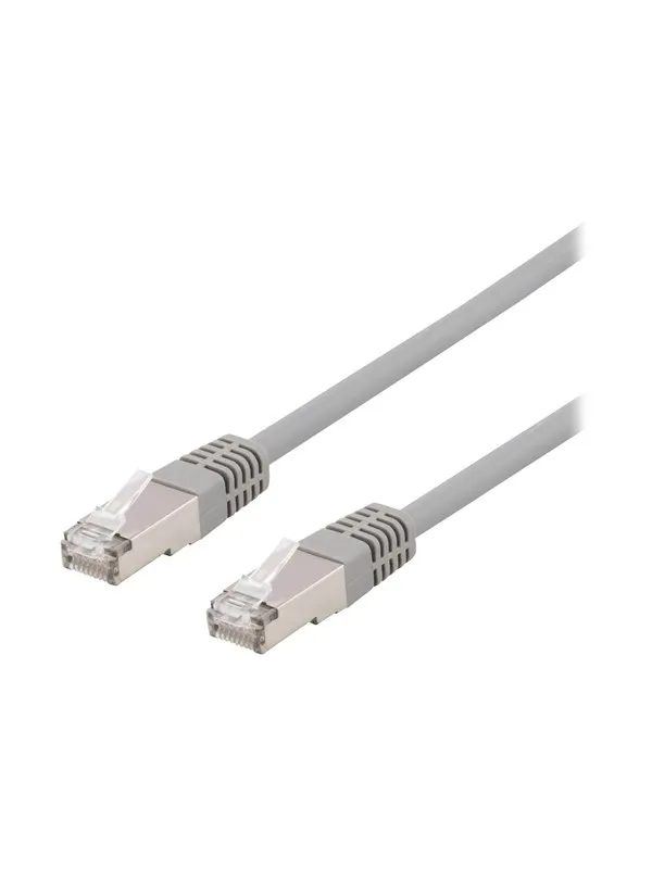 Deltaco patch cable - 1 m - grey - Grå - 1meter