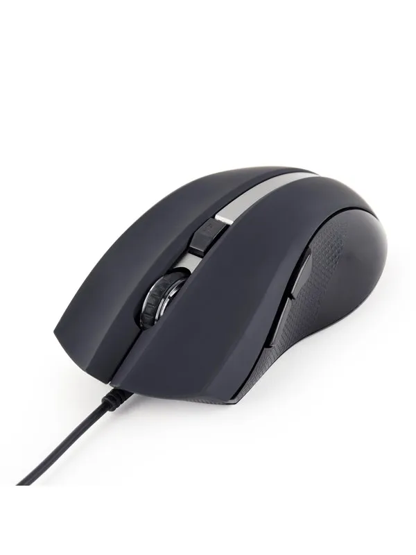 Gembird G-laser wired mouse - Mus - Laser - 6 - Svart