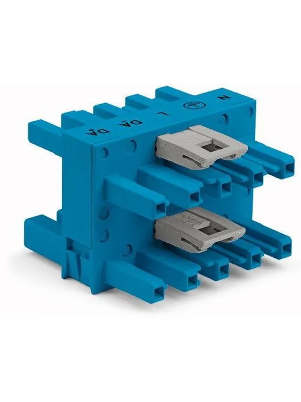 Winsta 3-way distribution connector 5-pole cod. i blue