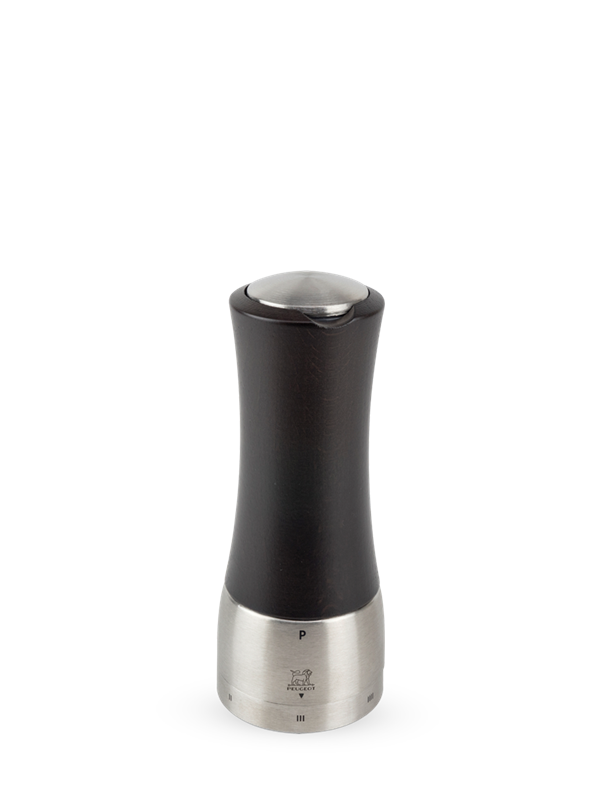 Peugeot Mattress pepper grinder U'Select Steel/ Wood chocolate 16cm