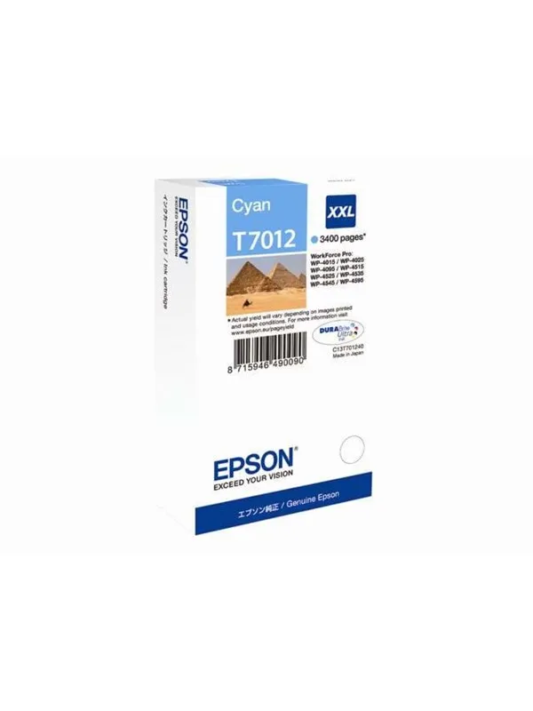Epson T7012 XXL Ink Cartridge - Blekkpatron Cyan