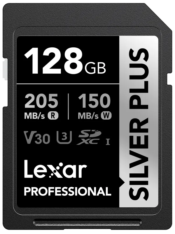 Lexar Professional SILVER PLUS SDXC - 205MB/s - 128GB