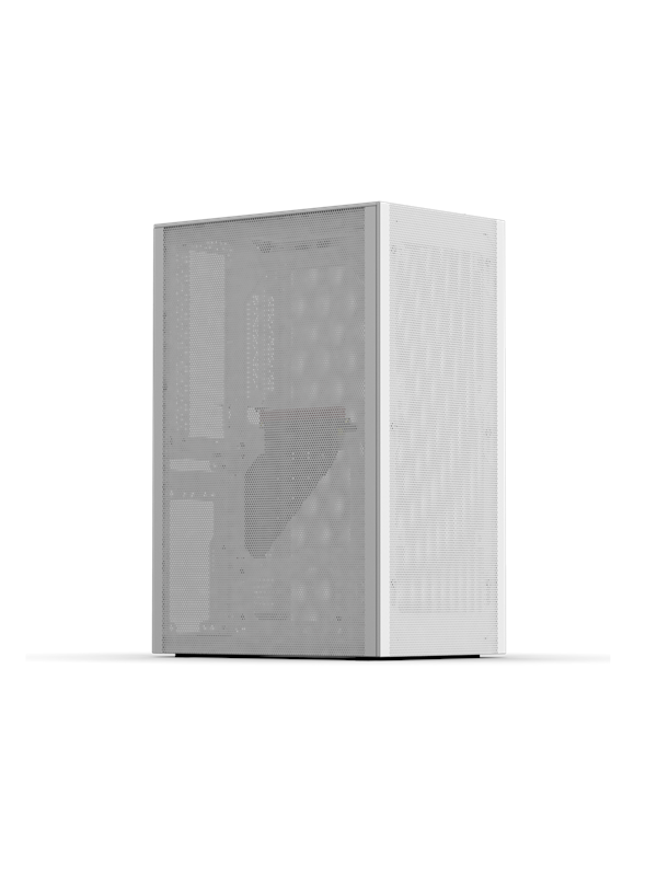 Ssupd Meshlicious Mini ITX Case - Full Mesh - PCIe 4.0 - White - Kabinett - Minitower - Hvit