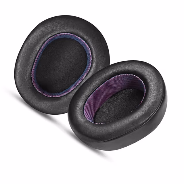 Erstatningsøreputer for SteelSeries Arctis Nova Pro – Bluetooth-modell – Lammeskinn – Svart/Lilla