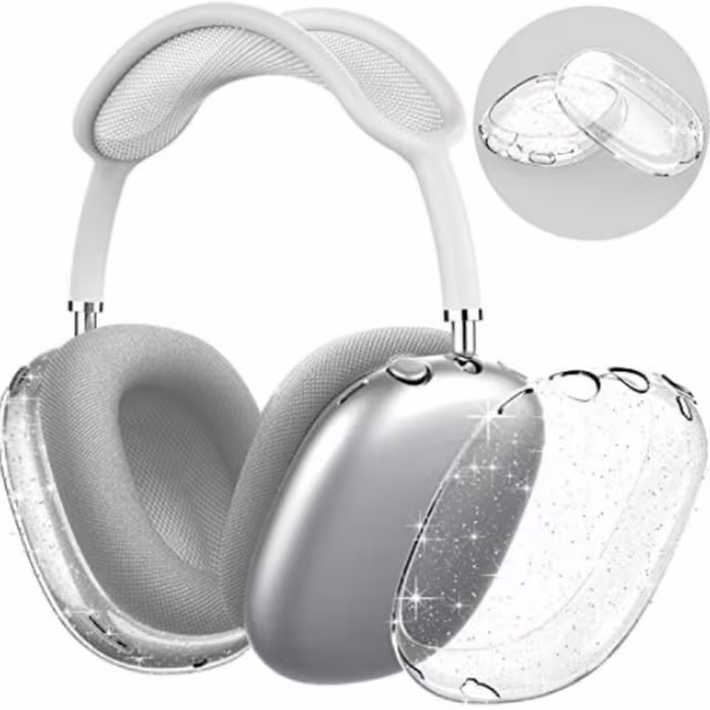 Glitrende gjennomsiktig TPU-deksel til AirPods Max
