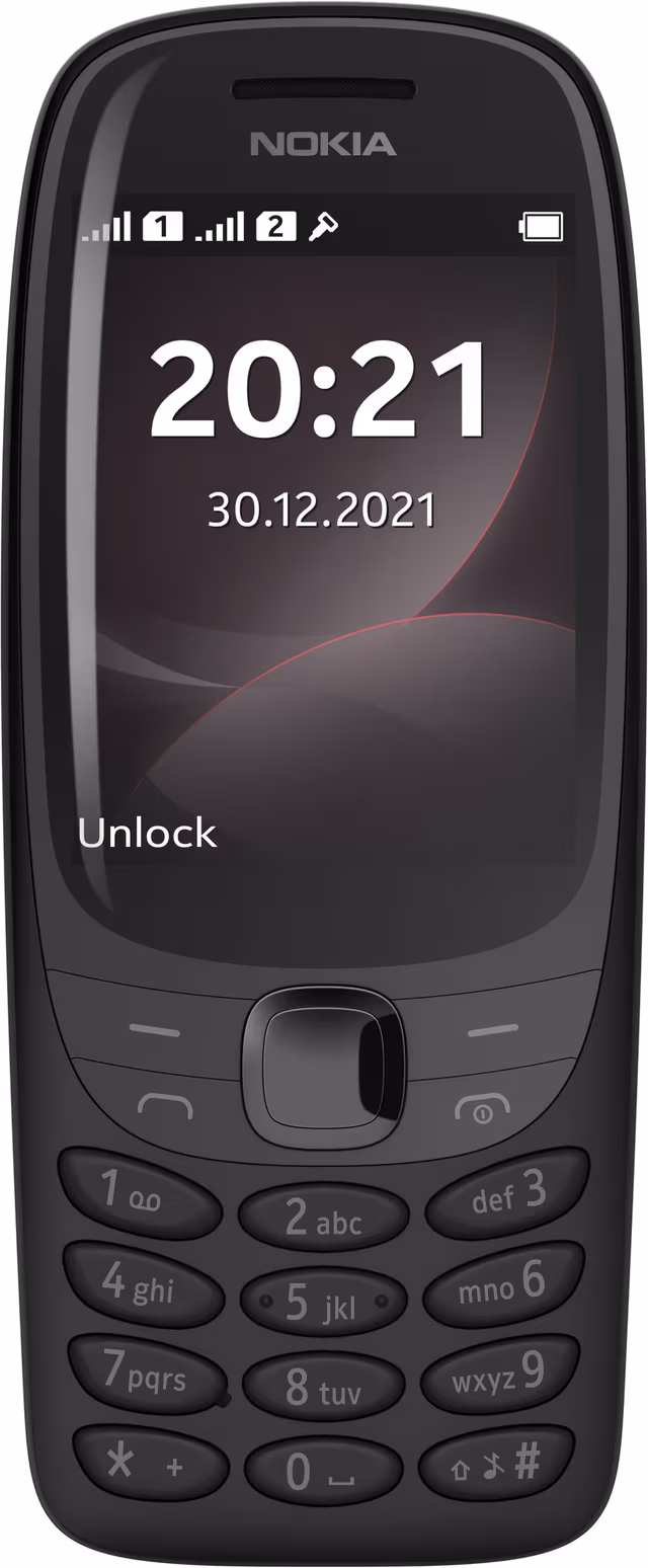 Nokia 6310 mobiltelefon (sort) - 2G