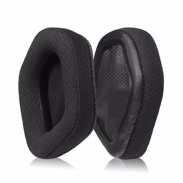 Erstatningsøreputer kompatible med Siberia K03 kablet versjon K03S headset - 2 stk Sort