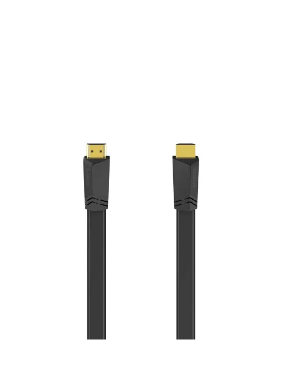 Hama HDMI Cable Ethernet Flat Black 3m