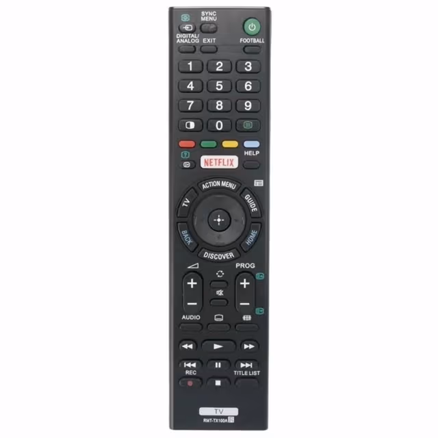 TV - fjernkontroll Erstatning for RMT - TX100A Sony TV