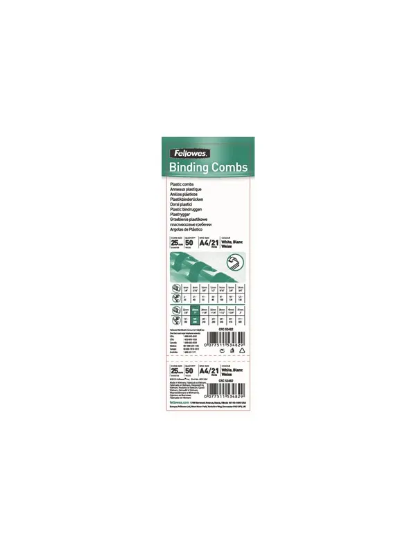 Fellowes Plastic Comb