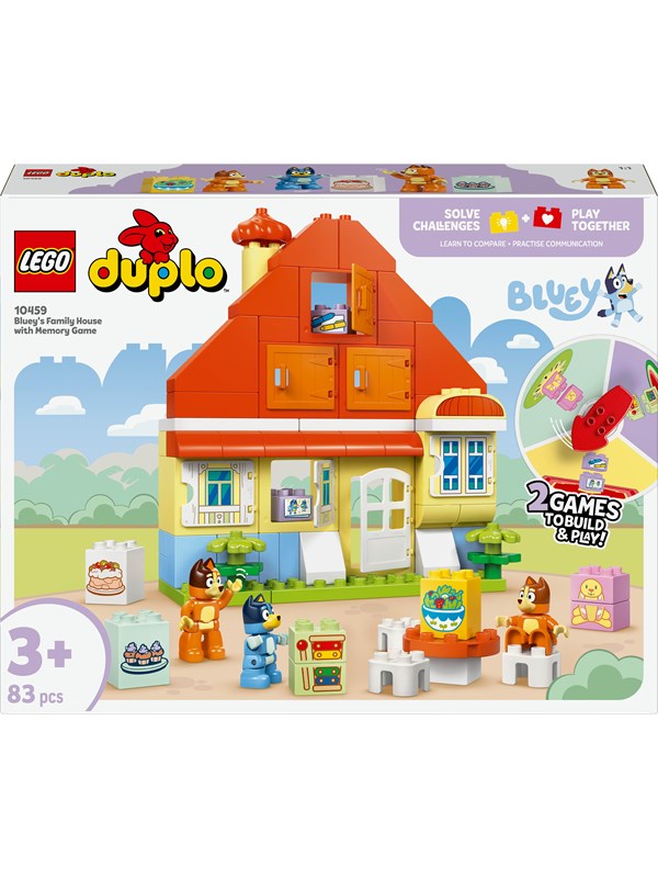 LEGO Bluey 10459 Blueys hus med huskespill